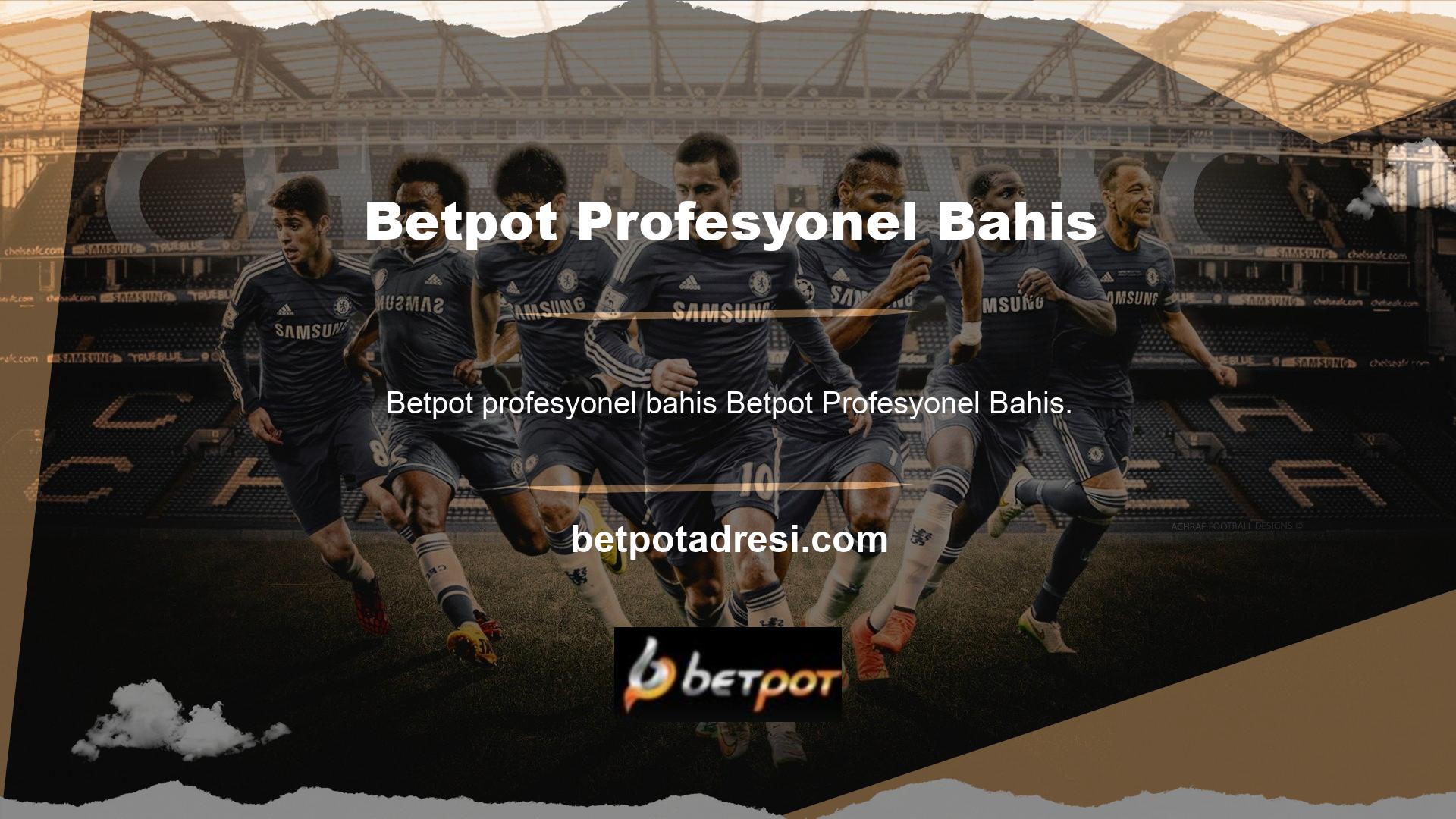 Betpot bahis sitesi, dünyadaki tüm spor yarışmalarına, özellikle futbol maçlarına bahis yapma fırsatı sunar ve profesyonel altyapısı ile insanları çeker